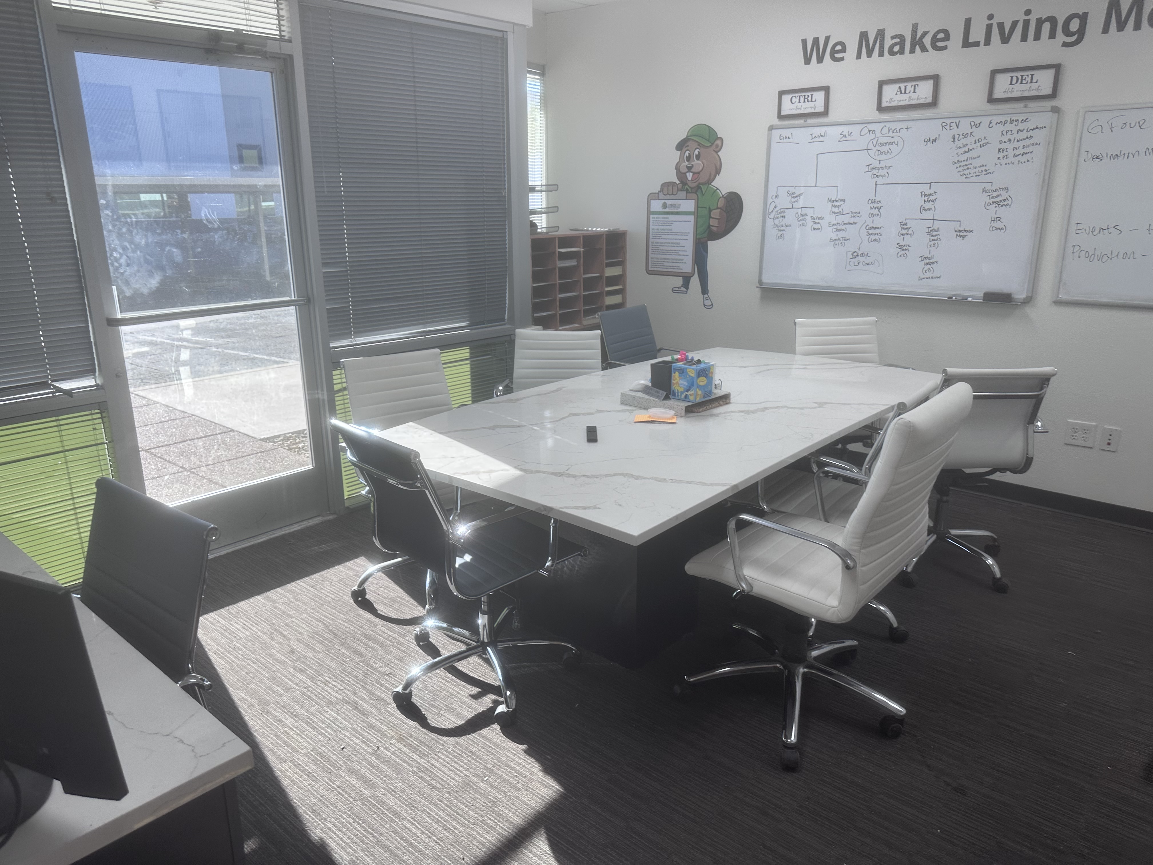 Phoenix office conference room after professional office cleaning