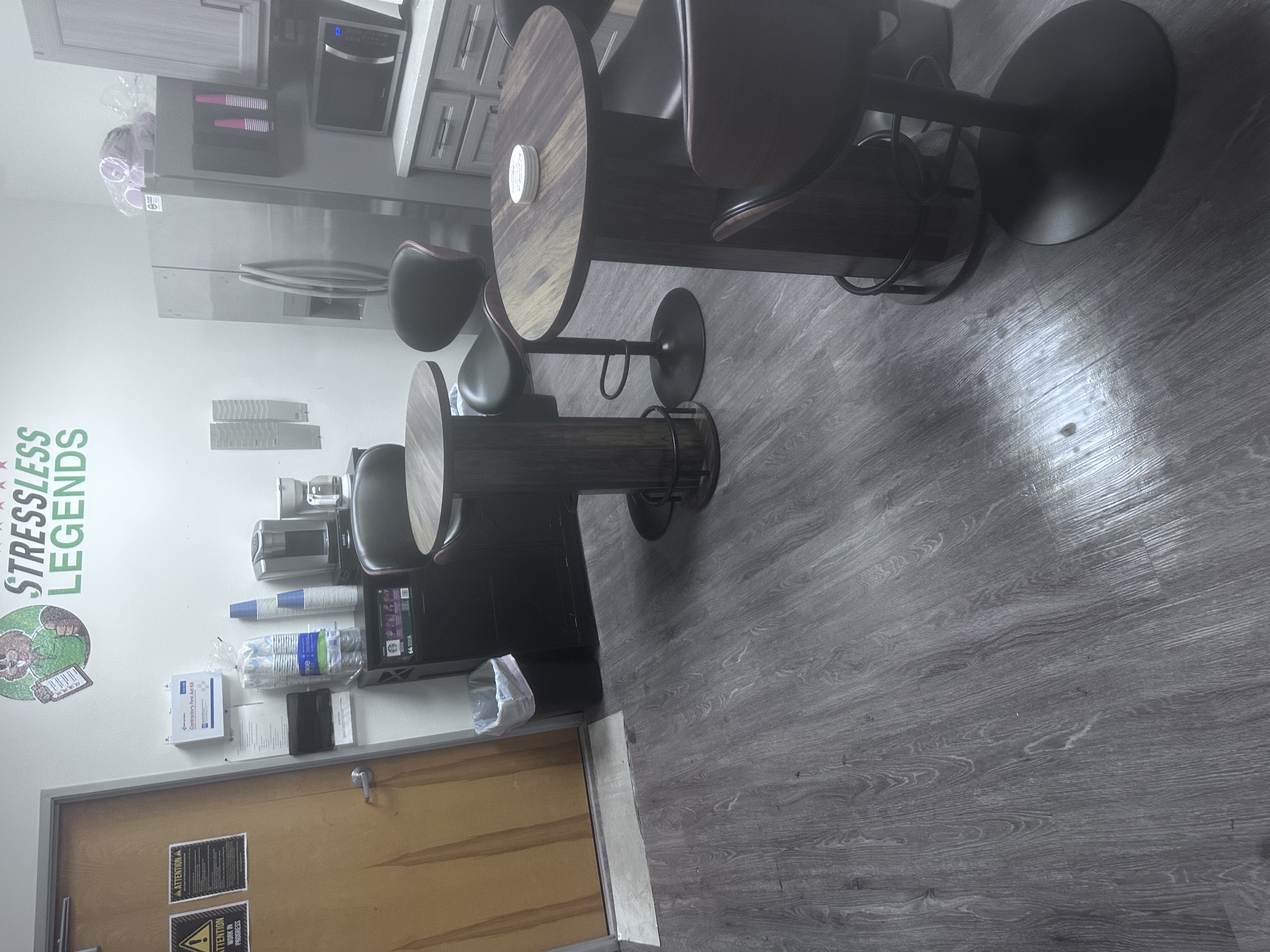 Office breakroom cleaned after Fresh Care Cleaning janitorial service