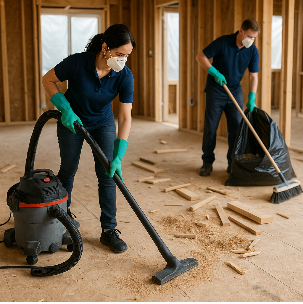 Post-construction cleaning—rough, final, touch-up